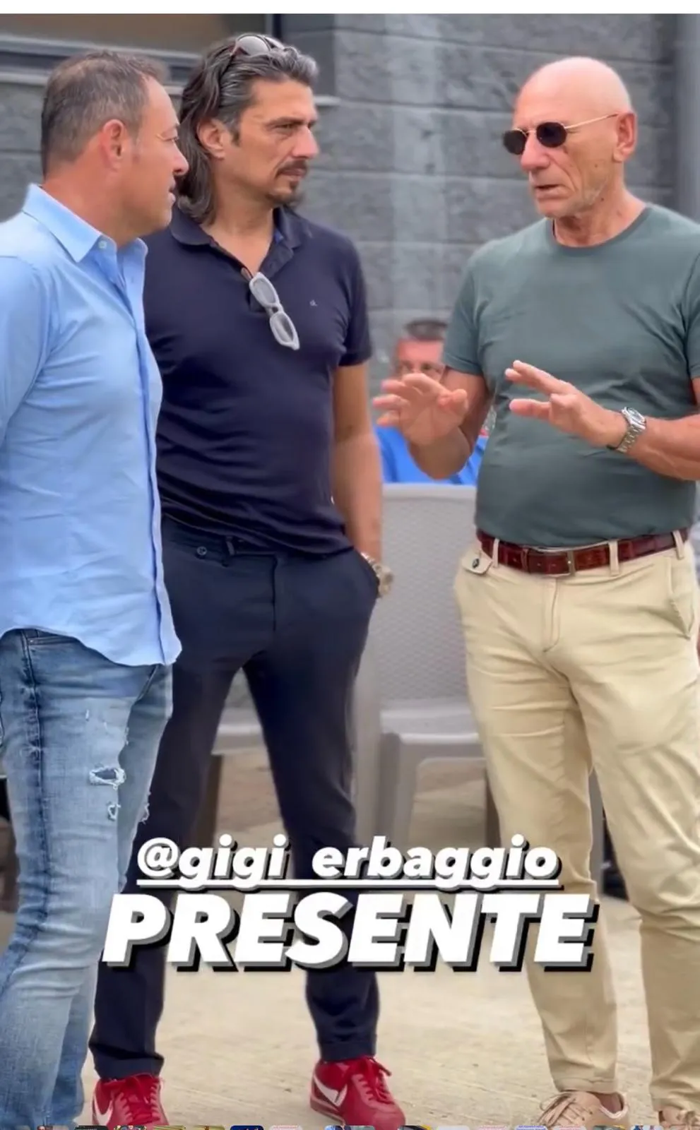 G. Erbaggio durante un incontro sportivo