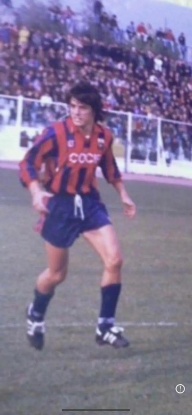 Fotografia storica di G. Erbaggio in partita